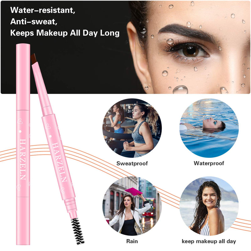 NIYET 1 Count Eyebrow Pencil, For Daily Brow Makeup, Long-Lasting Pencil Waterproof & Sweatproof Soft Brown - BeesActive Australia