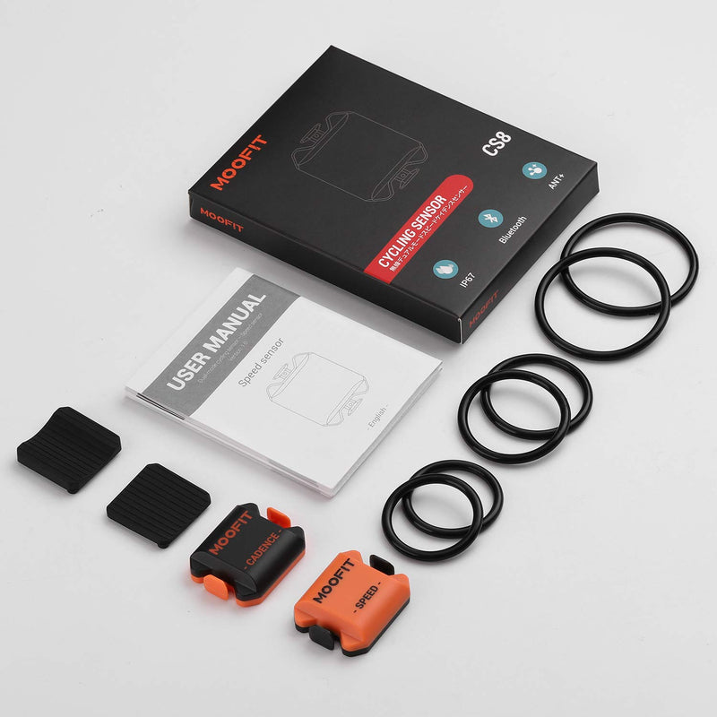 moofit Bike Cadence and Speed Sensor Bluetooth & ANT+ Wireless Cycling Cadence Sensor Speed IP67 Waterproof for Zwift, Rouvy, Cyclemeter, OpenRider, Peloton and More - BeesActive Australia