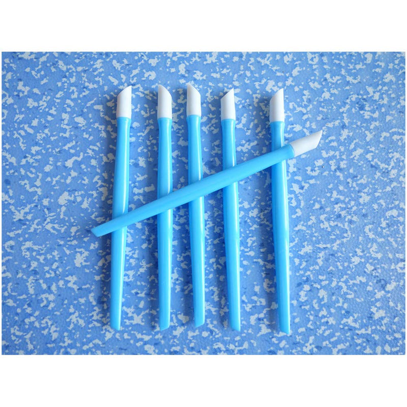 24 Pcs Rubber Nail Cuticle Pusher Plastic Handle Rubber Tipped Nail Cuticle Cleaner Acrylic Nail Art Tool - BeesActive Australia