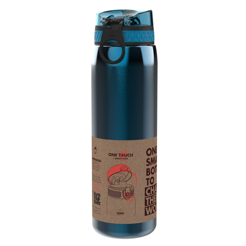 Ion8 Leak Proof 1 litre Sports Stainless Steel Water Bottle, Blue, 1200ml (40oz) - BeesActive Australia