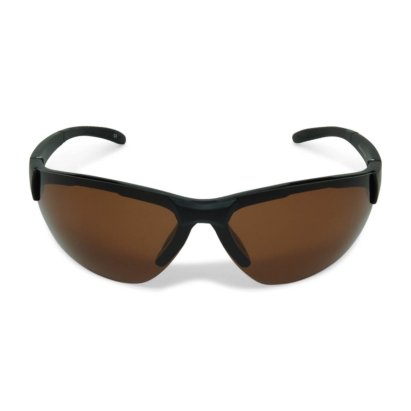 Flying Fisherman Maverick Polarized Sunglasses with AcuTint UV Blocker for Fishing and Outdoor Sports Matte Black Frames/Amber Lenses - BeesActive Australia