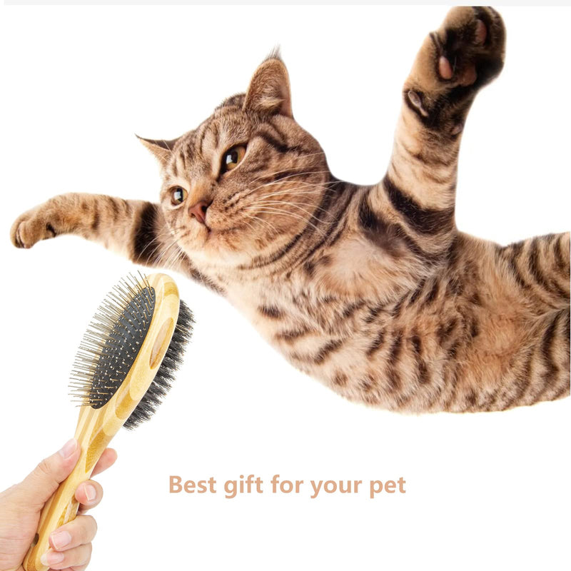 Dog Grooming Brush,Dog Bath Brush Shedding & Massages Short Haired Dogs & Cats While Creating a Soft Coat Shine.Dog Shampoo Brush | Soothing Massage Natural Bristles for Washing. - BeesActive Australia