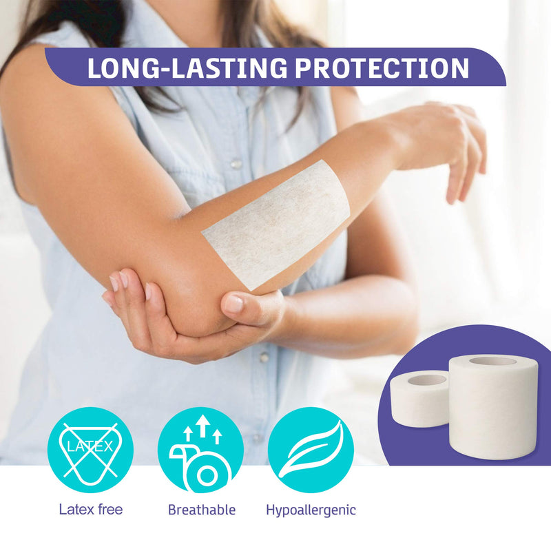 Conkote Soft Paper Surgical Tape 1" x 10 Yards, Gentle Adhesion and Hypoallergenic, 12 Rolls - BeesActive Australia
