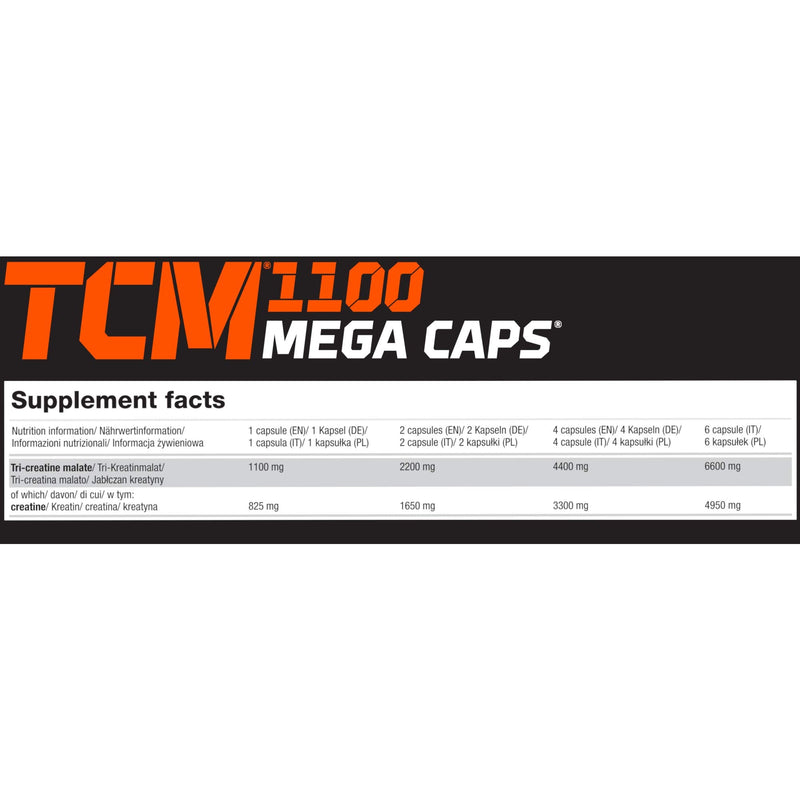 Olimp Labs TCM Capsules, 1100 mg, Pack of 120 Mega Capsules - BeesActive Australia