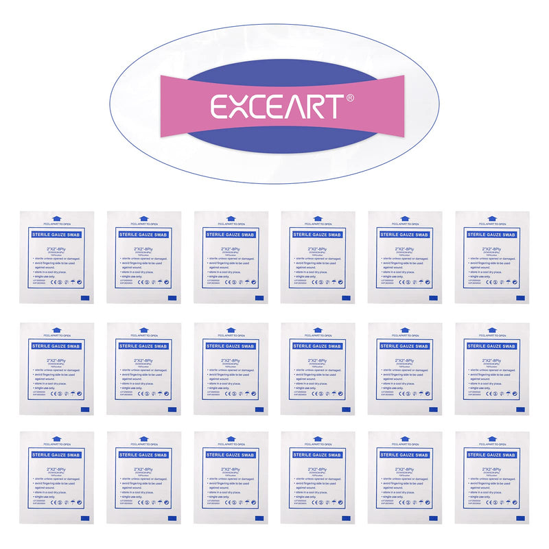 Exceart 30pcs Medical Gauze Pads Non Woven Gauze Sponge Non Stick Gauze Wipe Pads Wound Care Dressing Pads - BeesActive Australia