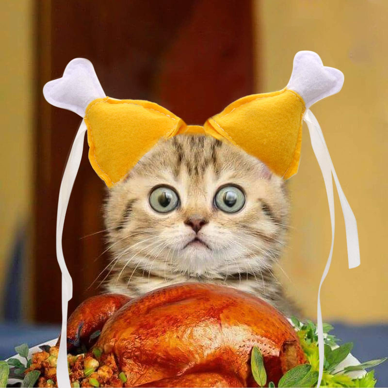 Rypet Thanksgiving Cat Costume 2 Pack - Pet Turkey Hat Thanksgiving Apparel for Cats and Small Dogs - BeesActive Australia