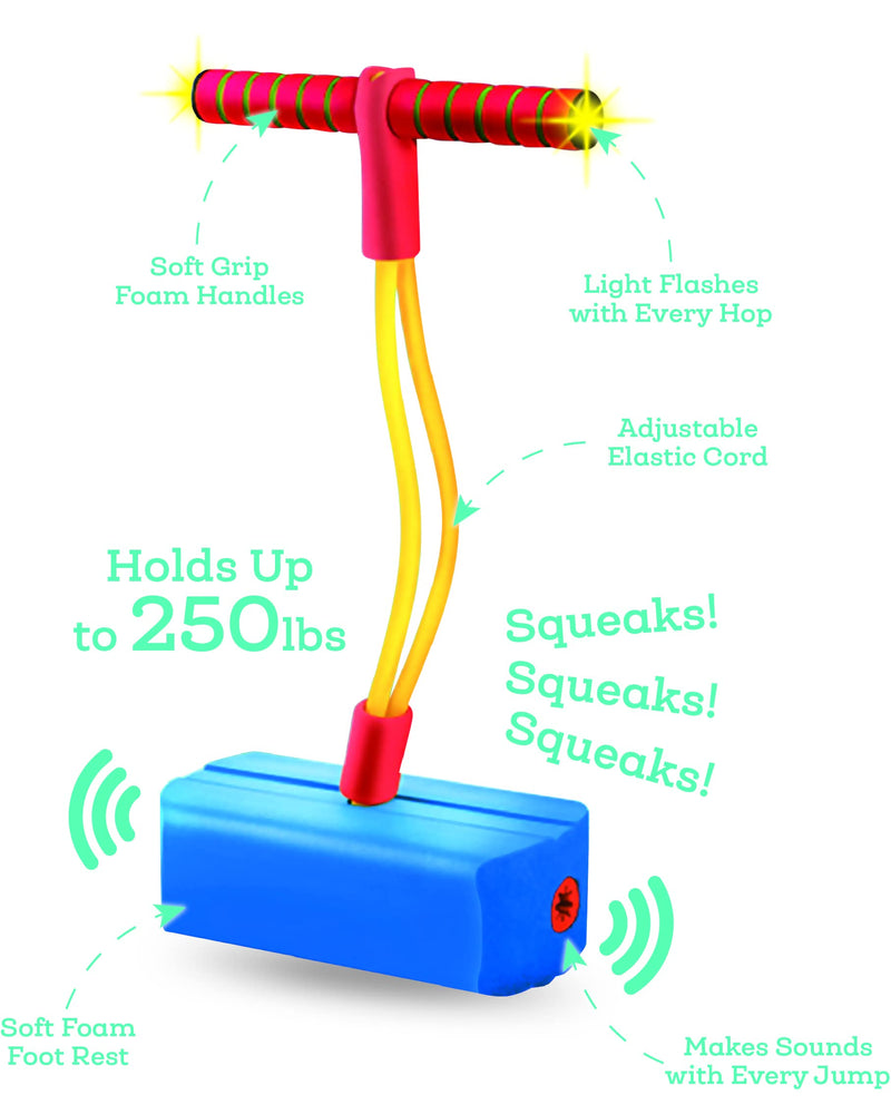 Nothing But Fun Toys Lights & Sounds Foam Pogo Jumper Designed for Children Ages 3+ Years, Multi, (211104) - BeesActive Australia