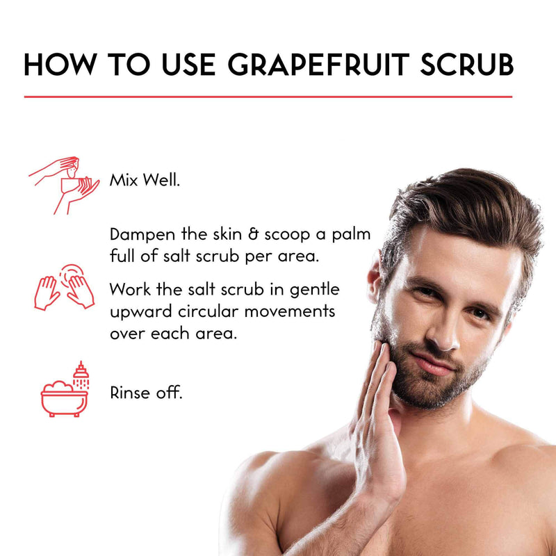 O Naturals Exfoliating Dead Sea Salt Grapefruit Essential Oil Face Body & Foot Scrub. w/ Vanilla &. Hydrating Exfoliate Dead Skin, Best Anti Cellulite Acne Ingrown Hairs Corns, Men & Women Scrub 18oz - BeesActive Australia
