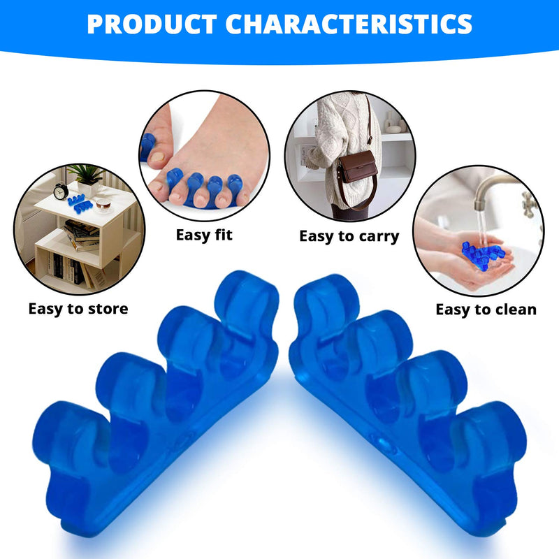 Toe Separators, Toe Spacers For Feet, Toe Straightener, Toe Corrector, Toe Spreader, Hammertoe Correctors, Hammer Toe Cushions, Bunion Toe Separator, Toe Separators For Nail Polish - BeesActive Australia