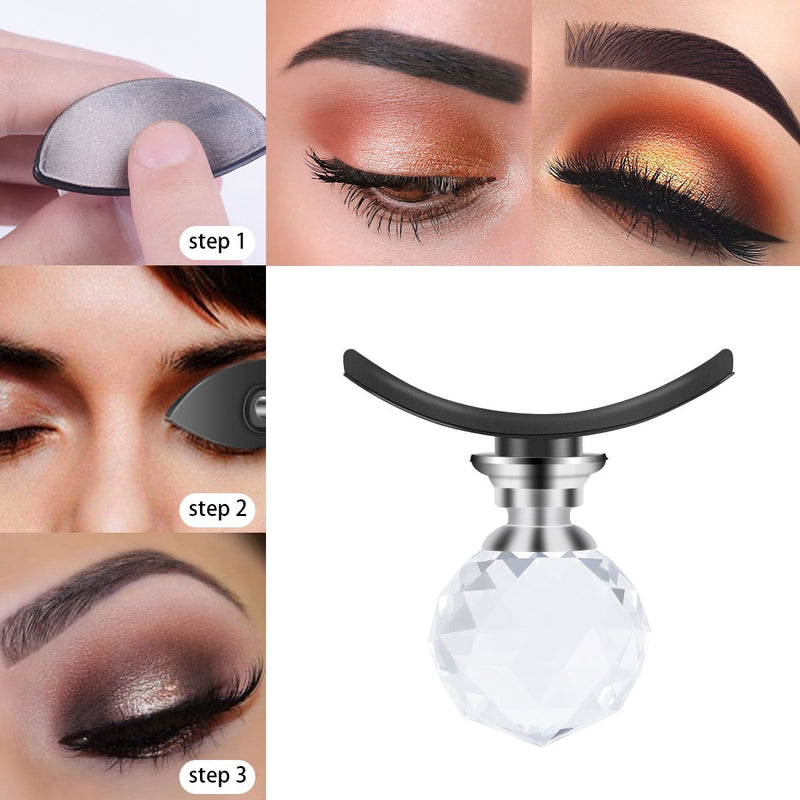 Ikibity Eye Shadow Stamp Crease, Lazy Eyes Makeup Tool, precise eyeshadow in seconds, Eyeshadow Applicator with Crystal Ball Handle (3 Sizes) - BeesActive Australia