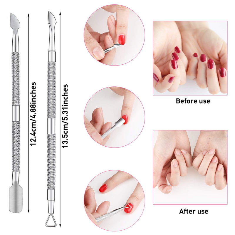 30 Pieces Nail Art Kits, Assorted Nail Art Liner Brushes Nail Painting Pen Brushes, Nail File Buffer Emery Board, Cuticle Pusher and Cutters, Finger Toe Separator and Handle Grip Nail Brushes - BeesActive Australia