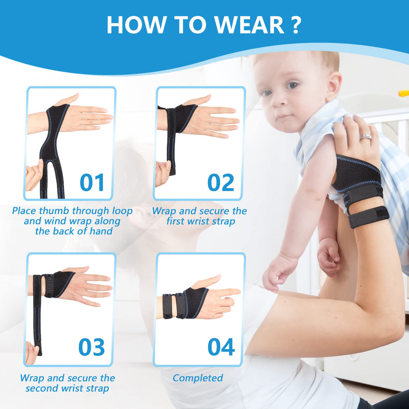 joingood 1 Pair Wrist Brace for TFCC Tears, Wrist Wraps for Tendonitis, Adjustable Wrist Band for Ulnar Sided Wrist Pain, DRUJ Instability, Wrist Support for Weight Bearing Strain, One Size Fits Most - BeesActive Australia