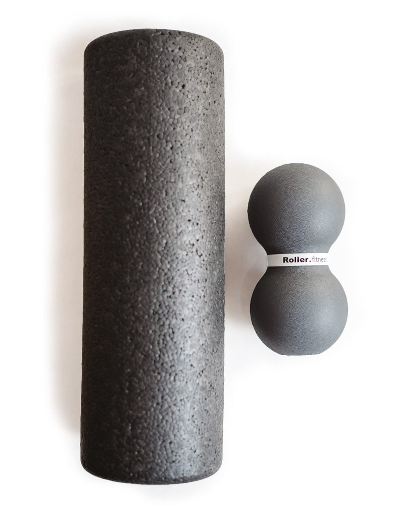 Roller Fitness Infinity Roller, Peanut Foam Roller, Large 8-Inch Double Massage Ball Exercise Roller (Gray - Standard) Gray - Standard - BeesActive Australia