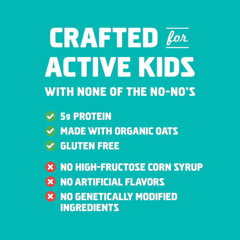 CLIF Kid Zbar Protein - Chocolate Mint - Crispy Whole Grain Snack Bars - Made with Organic Oats - Non-GMO - 5g Protein - 1.27 oz. (15 Pack) - BeesActive Australia