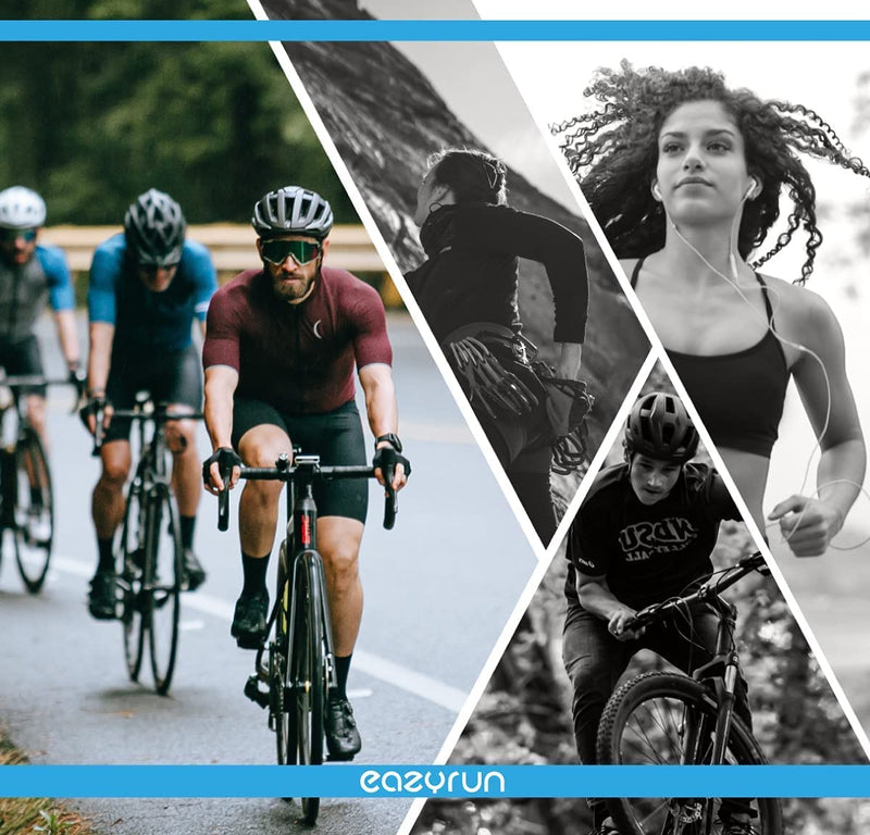 Activate your EAZYRUN Life! Small to Medium Polarized Sports Sunglasses for Women & Men, for Running Cycling Baseball. F23a Matt Black/Smoke - BeesActive Australia