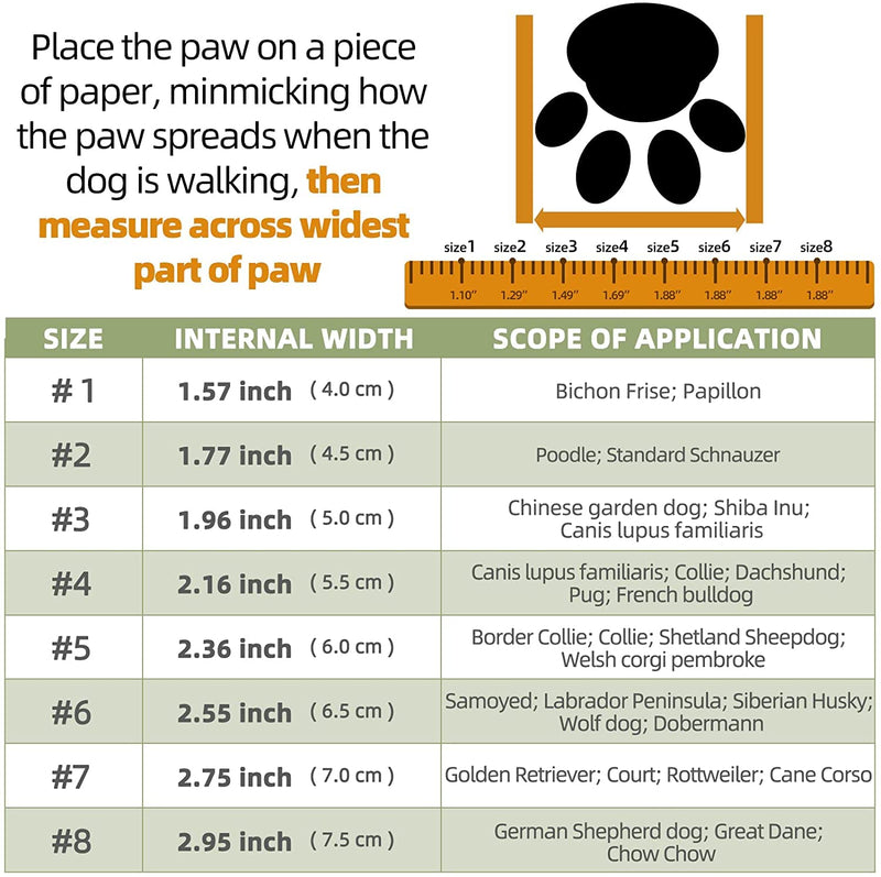 Hcpet Dog Boots Paw Protector, Anti-Slip Dog Shoes with Reflective Straps for Small Medium Large Puppy Booties #1 (width 1.57 inch) for 10-23 lbs Black-Waterproof - BeesActive Australia