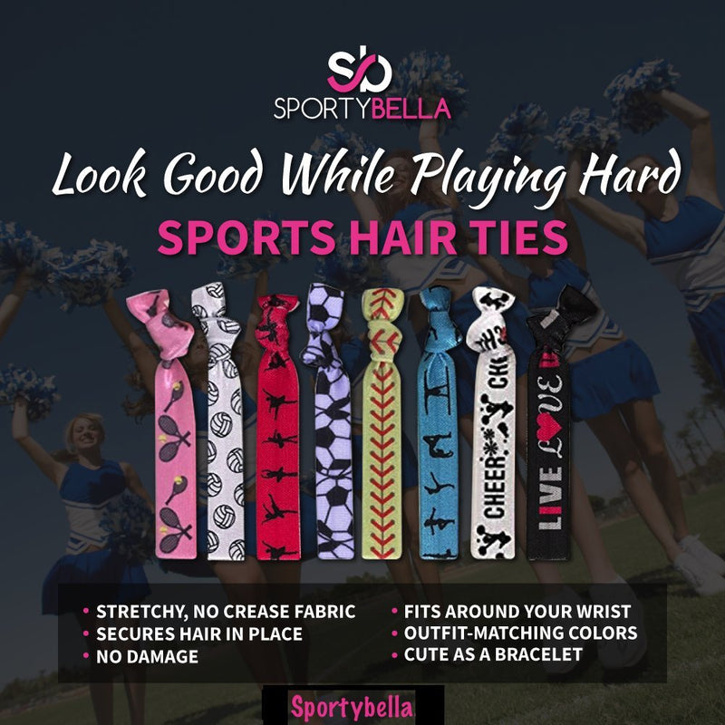 Infinity Collection Gymnastics Hair Ties- Girls Gymnastics Hair Accessories- Gymnastics Elastics for Gymnast - BeesActive Australia