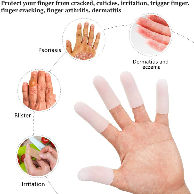 5pcs Silicone Finger Protector Thumbs Cover Fingertip Gloves Finger Cracking for Heat Cooking Baking Barbecue - BeesActive Australia