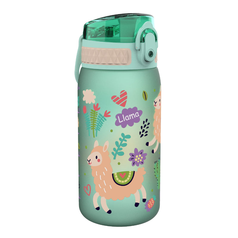 Ion8 Leak Proof Kids' Water Bottle, BPA 400ml / 13oz, Llamas + Water Bottle Kid's Leak Proof Water Bottle BPA Free - BeesActive Australia