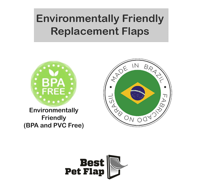 Best Pet Flap XLDog Door Compatible with Ideal Products Designer Series DSPRFXL RFXLN - Measures 10.5'' x 15'' Longer Lasting, Most Energy Efficient, Less Shrinkage, BPA Free (BPFXLN) - BeesActive Australia