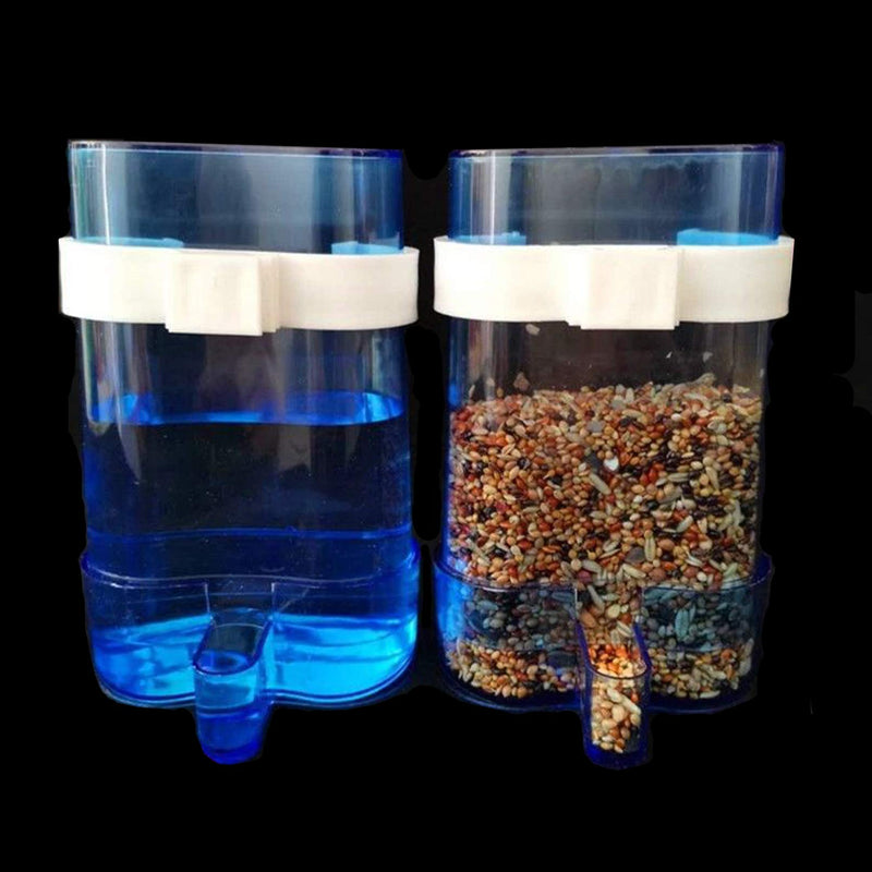 Parakeet Water Dispenser, Automatic Water Drink No Spill Clear Container Cockatiel Cage Accessories Automatic Feeding for Budgies,Finch and Other Bird 2pcs - BeesActive Australia