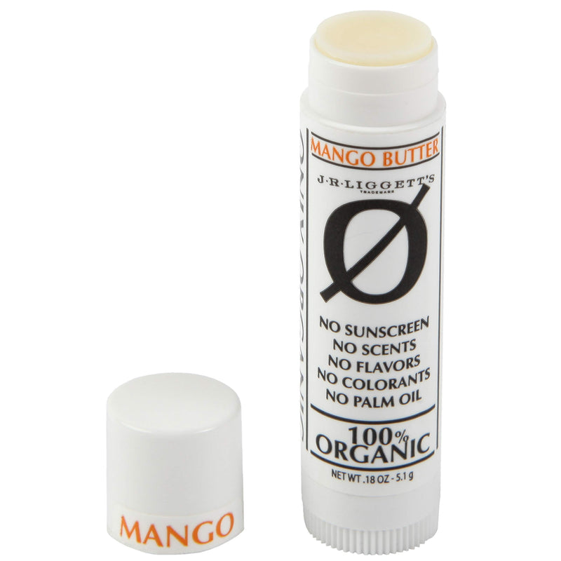 J·R·LIGGETT'S 100% Organic MANGO LIP BUTTER - All Natural Pure Ingredients - Helps Protect & Nourish Lips - NO Sunscreen, NO Scents, NO Flavors, NO Colorant, NO Palm Oil, NO GMO’s.18 oz. - BeesActive Australia