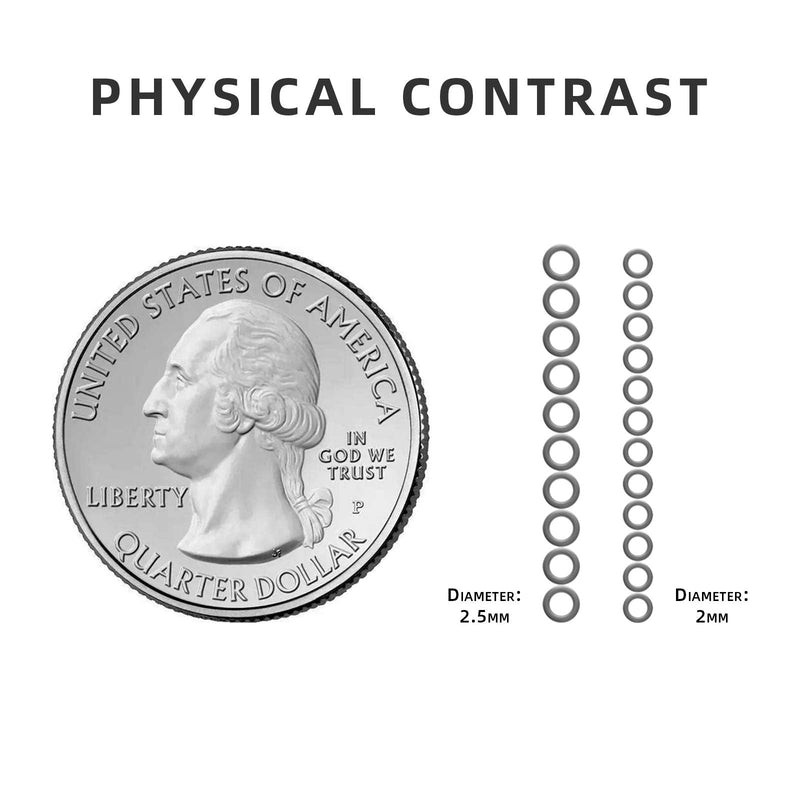 SF Lightweight Tippet Rings Fly Fishing Trout Fishing Line Tippet Leaders Connectors 2mm 25LB 2.5mm 40LB Nickel-2.5mm(10pack) 2.5mm 40LB 10/Pack - BeesActive Australia