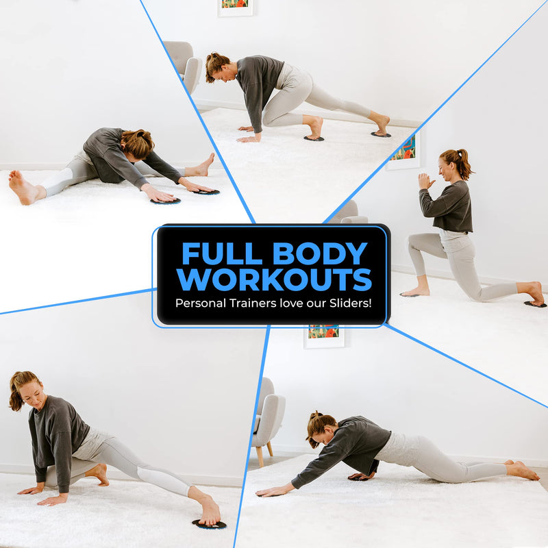Iron Core Fitness 2 x Dual Sided Gliding Discs Core Sliders Ultimate Core Ab Fitness Trainer. Gym, Home Abdominal & Total Body Workout Equipment for use on All Surfaces. Camo Green - BeesActive Australia