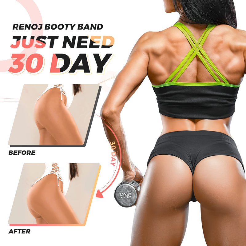 Resistance Bands, Exercise Workout Bands for Women and Men, 5 Set of Stretch Bands for Booty Legs, Pilates Flexbands Pinks - BeesActive Australia