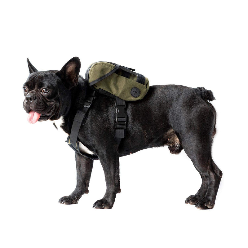 OneTigris Dog Pack, K9 Backpack Durable Small Medium Dog Pack with Litter Bag Exit for Camping Hiking Daily Walking X-Small Green - BeesActive Australia