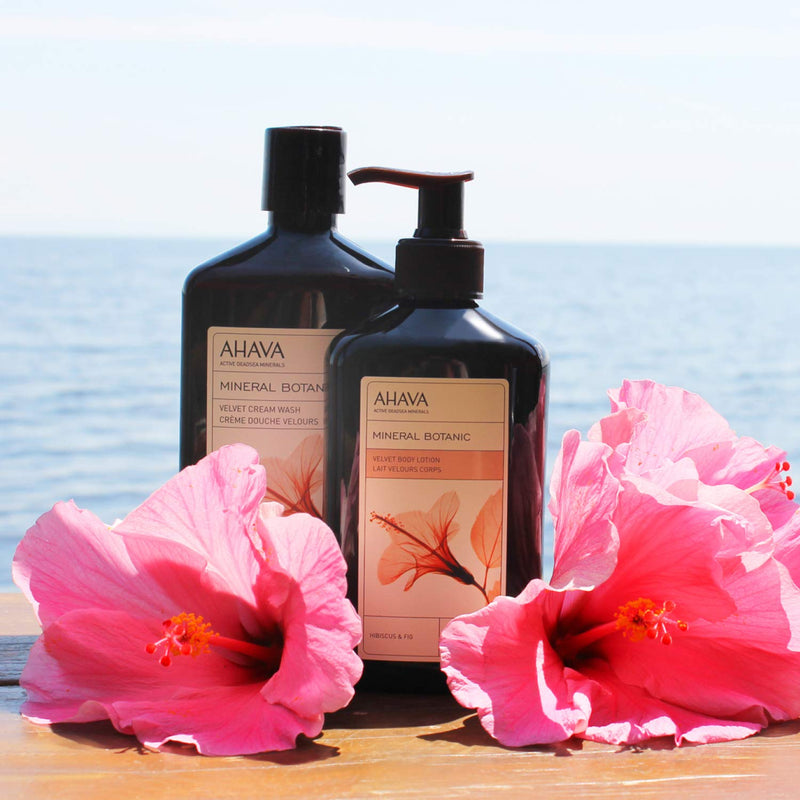 AHAVA Dead Sea Mineral Botanic Velvet Body Lotion, Hibiscus & Fig - BeesActive Australia