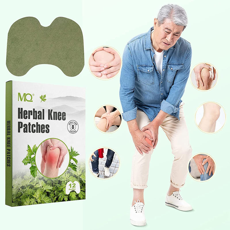 MQ Pain Relief Patches, Knee Pain Relief Plasters, Knee Pain Paste Wormwood Sticker,12PCS Pain Relieving for Neck/Knee/Muscles Joints Pain - BeesActive Australia