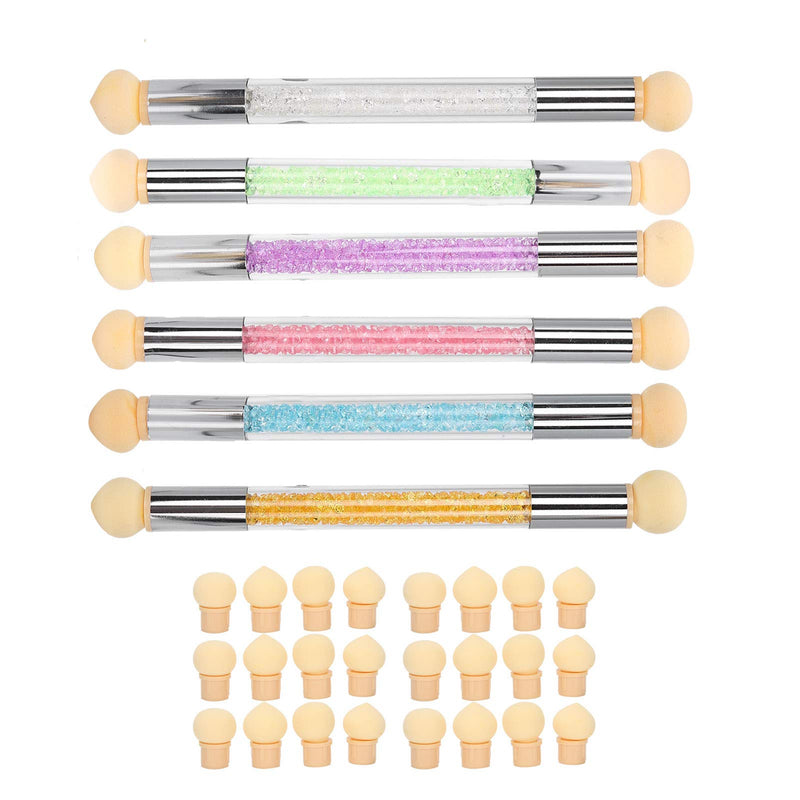Scale Embellishment Sponge Nail Art Pen, Nail Sponge Pen, Removable Color Gradient Materials Salon Shop for Home - BeesActive Australia