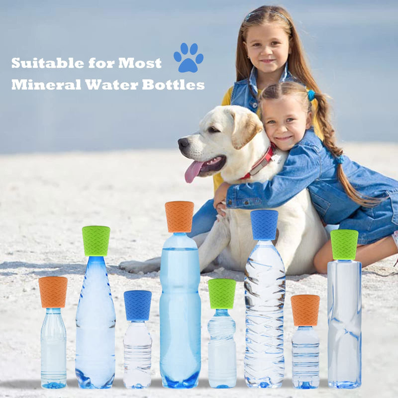 Bongpuda Portable Outdoor Dog Shower Heads Attachment, Pet Grooming Tool, Dogs Accessories for Traval Beach and Camping, Dog Hiking Bathing Gear - Fits 2 Liter Soda Bottles - Dog Shower Cap Orange - BeesActive Australia