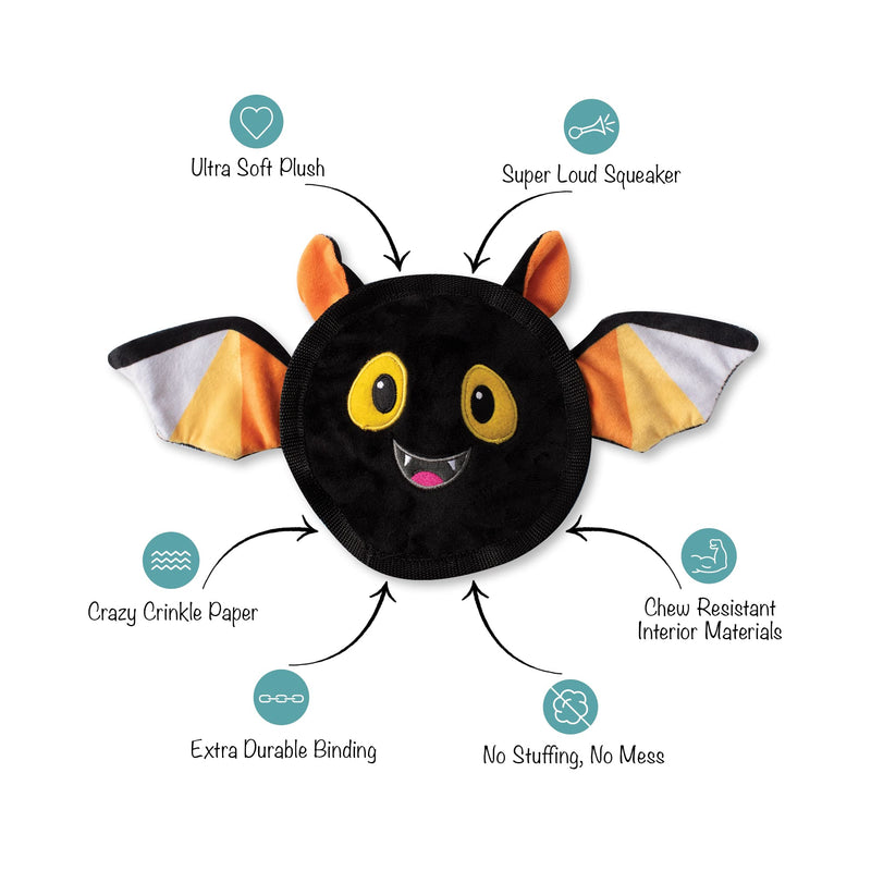 Fringe Studio Plush Dog Toy, Durable, Bat's The Way It is (729058) - BeesActive Australia