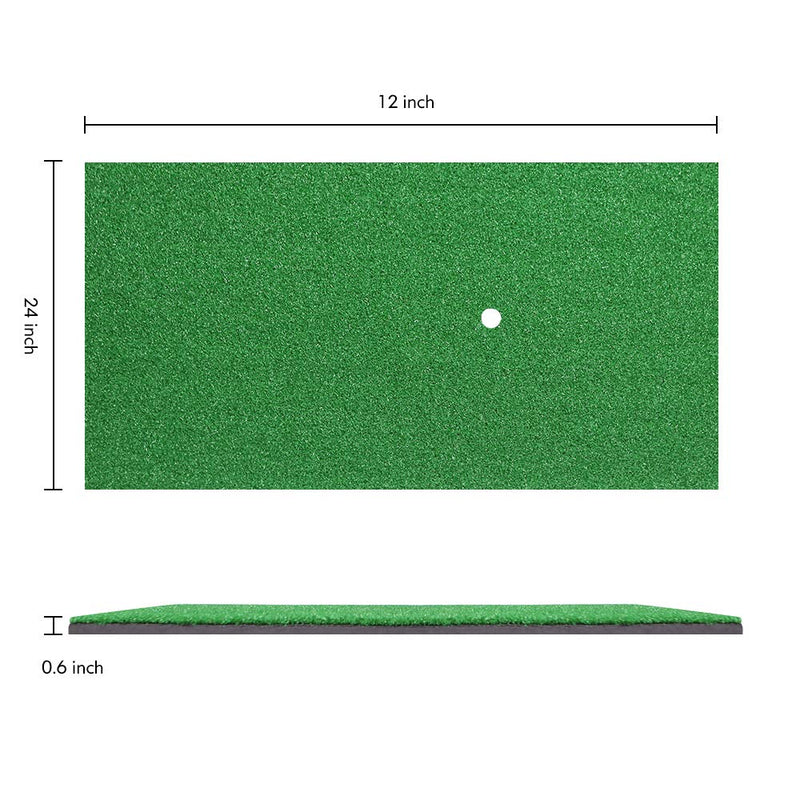 Truedays Golf Mat 12“x24“ Residential Practice Hitting Mat Rubber Tee Holder - BeesActive Australia