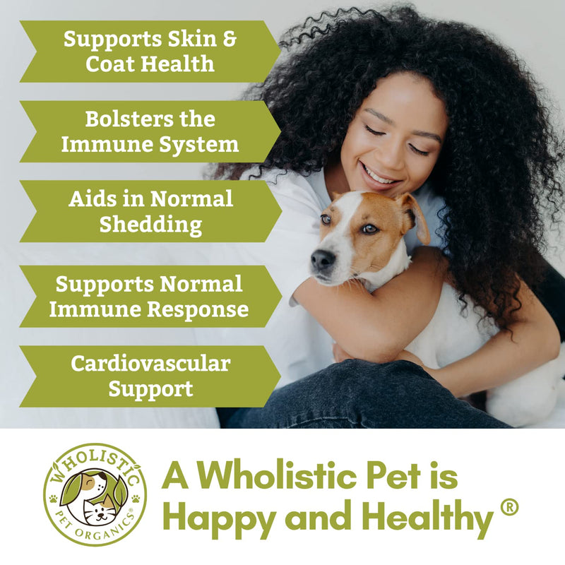 Wholistic Pet Organics Flaxseed Oil: Organic Flaxseed Oil for Dogs - Flax Oil Dog Supplement with Antioxidant Rich Rosemary and Omega 3, 6 Fatty Acids for Cardio, Immune, Skin and Coat Health - 16 Oz - BeesActive Australia