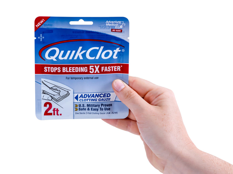 QuikClot Gauze 3" x 2' 3 in x 2 ft - BeesActive Australia