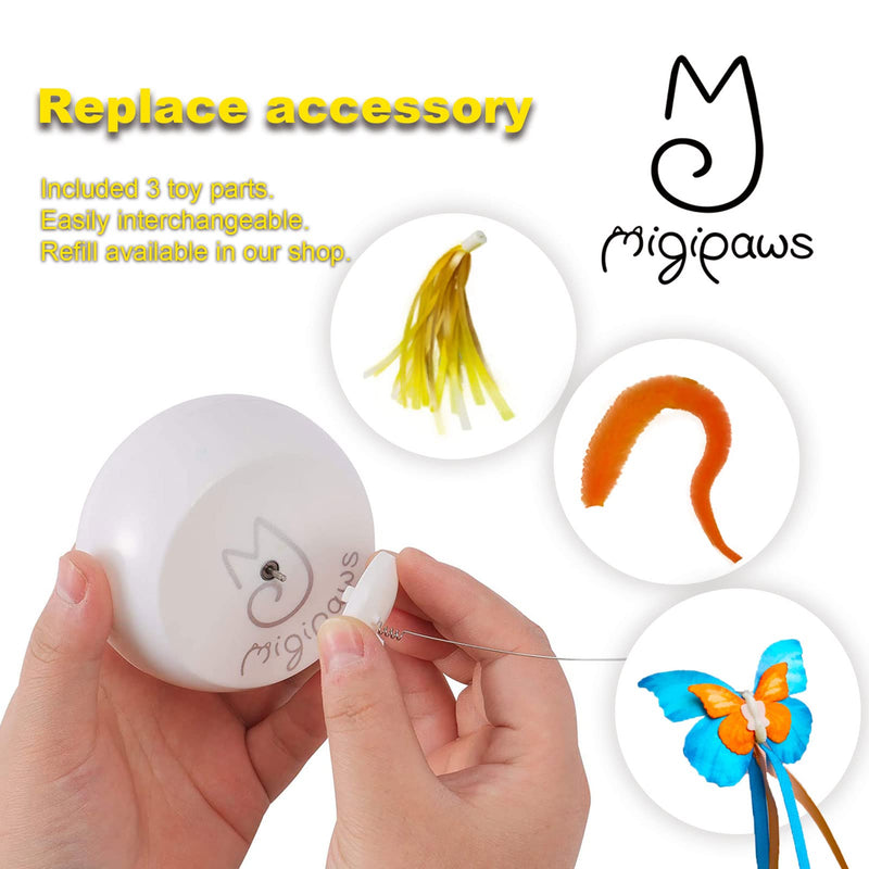 Migipaws Tunnel Cat Toys, Kitten Indoor Addict Interactive Movie with Automatic Butterfly Shadow Play, Innovation Pet Carton Box Toy, Rechargeable Butterfly cat toy - BeesActive Australia