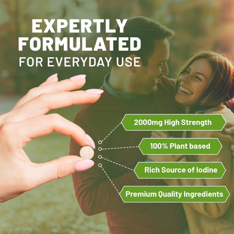 Sea Kelp 2000mg 200 Vegan Tablets | Natural Source of Iodine | Premium Ingredients | Proudly Made in The UK by Prowise - BeesActive Australia