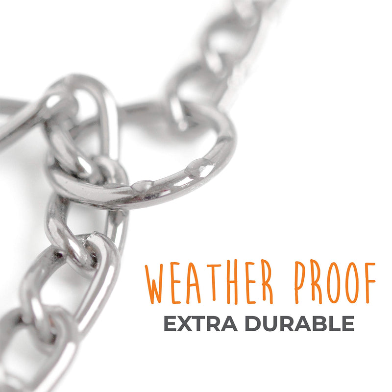 Mighty Paw Slip Collar. Premium Stainless Steel Choke Collar. Strong, Durable, Weather Proof, Tarnish Resistant Metal Chain. No Pull Dog Training Collar. 18" - BeesActive Australia