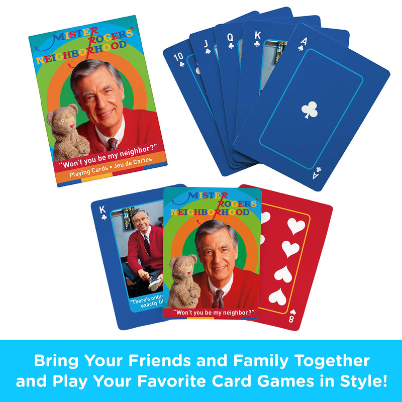 [AUSTRALIA] - AQUARIUS Mr. Rogers Playing Cards, Multicolor, 3" 