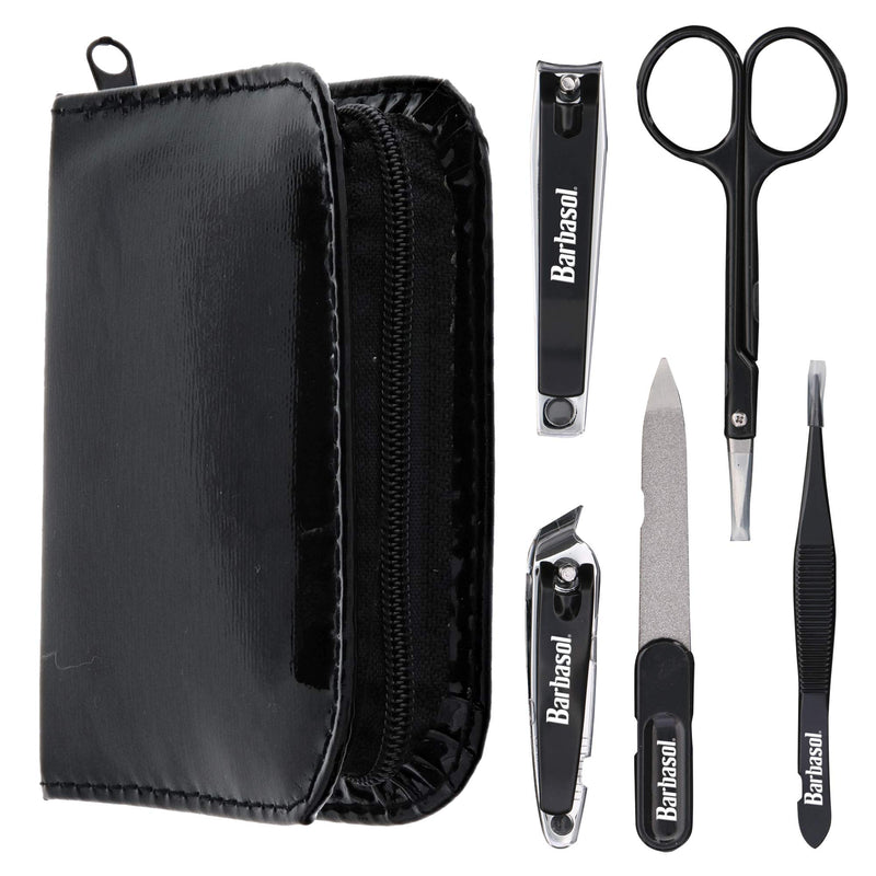 Barbasol 6 Piece Personal Travel Grooming Kit with Scissors, Nail Clippers, Nail File, Tweezers and Travel Case - BeesActive Australia