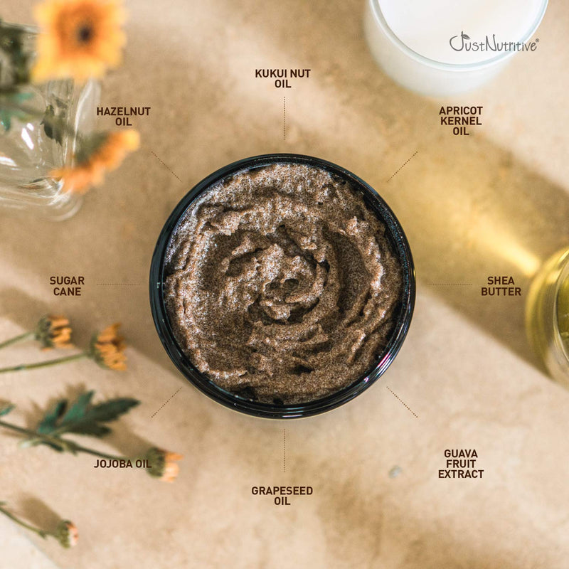 Turbinado Brown Sugar Body Scrub | Best Scrub for All Skin Types | Perfect polished skin delivered by 14 of nature’s best exfoliator and moisturizers 16 Ounce - BeesActive Australia