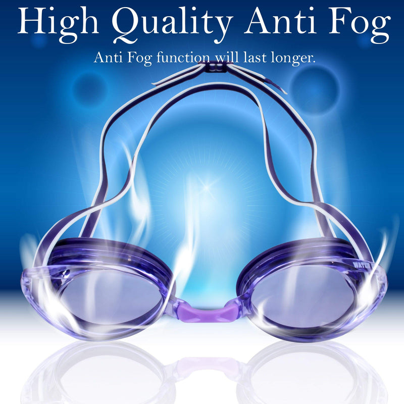 Water Gear Vision Swim Goggles Purple/Clear - BeesActive Australia