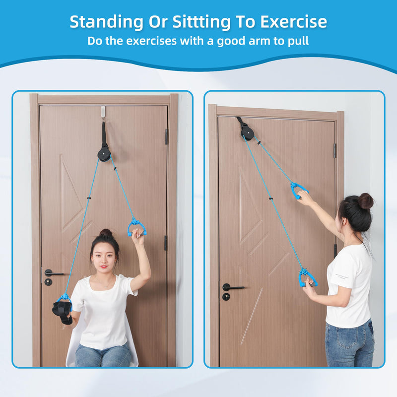 Fanwer Shoulder Pulley, Overhead Shoulder Pulley for Physical Therapy, Over the Door Exercise Pulley Device for Rotator Cuff Recovery & Frozen Shoulder Arm Rehabilitation. Shoulder Rehab Pulley System - BeesActive Australia