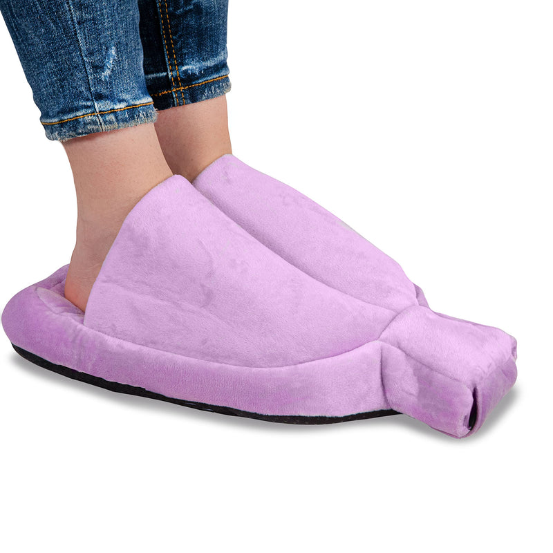 Things2KeepUWarm Heat Foot Warmer - 2L Hot Water Bottle Foot Muff - Purple Feet Warmer for Cold Toes - Non Electric Alternative - BeesActive Australia