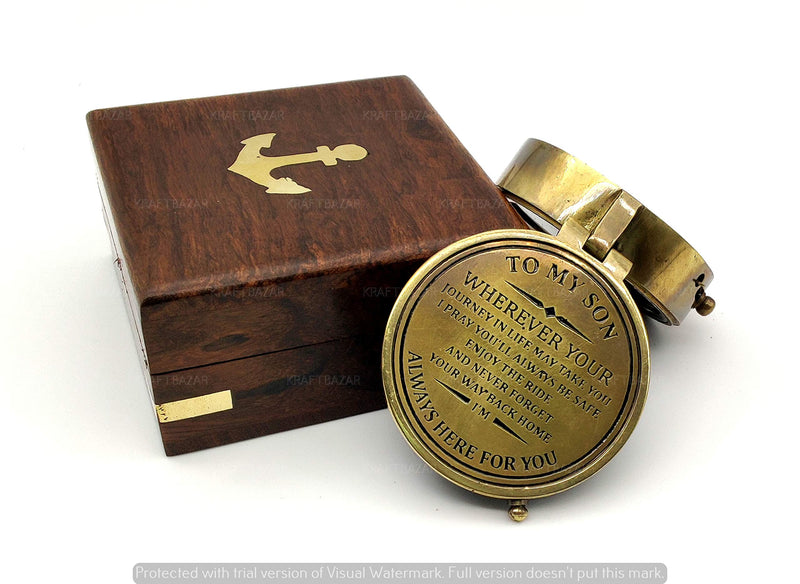 JUNZALINAUTIC You are Braver Than You Believe,to My Son Compass,My Son,to My Son,Son from Dad,Gift for Son,Father Son Gift,Mother Son Gift,Love Mom,Son from Mom, Love Dad - BeesActive Australia