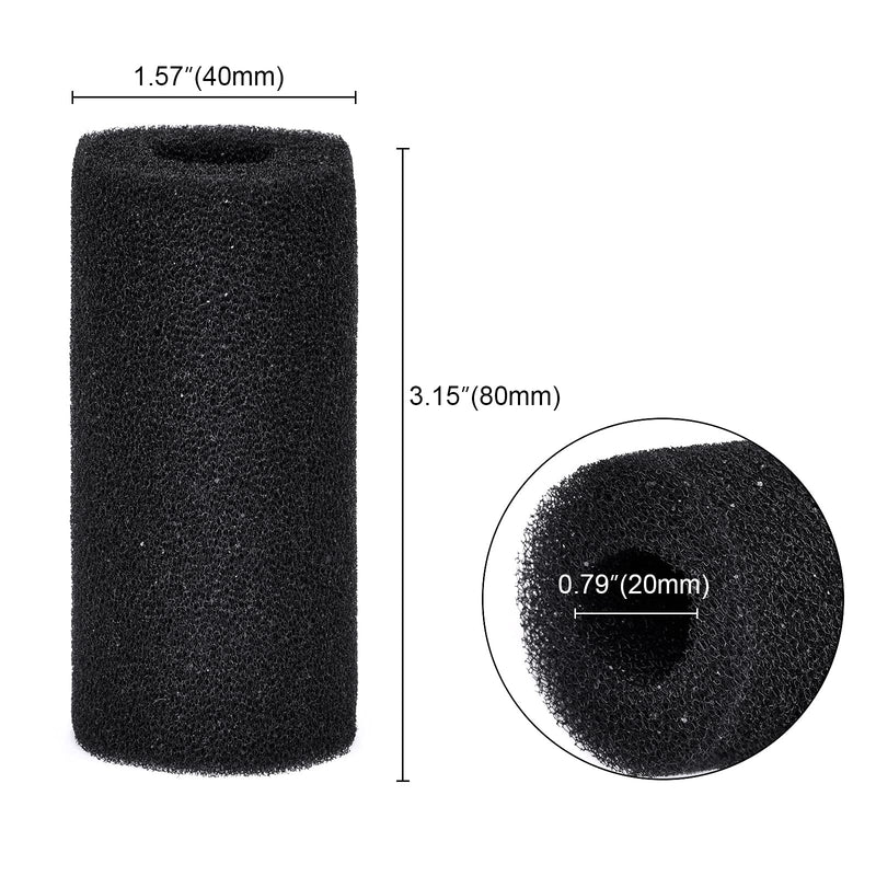 WEAVERBIRD 4PCS Pre-Filter Foam Sponge Roll Aquarium Filter Intake Cover for Aquarium Fish Tank Large - BeesActive Australia