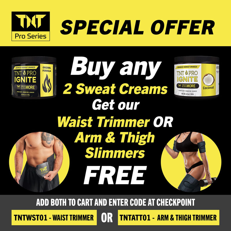 Sweat Cream & Slimming Cream with Coconut Oil for Weight Loss for Women & Men - Fat Burner Cream & Slim Cream, Workout Enhancer by TNT Pro Ignite for Stomach Weight Loss Pack of 1 - BeesActive Australia